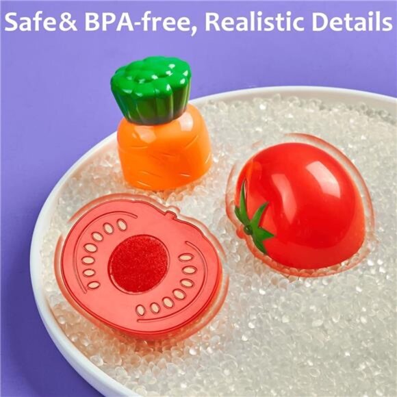 Pretend Play Food for Kids Kitchen - 78Pc Cutting Toy Food with Storage Bag - Picture 6 of 7